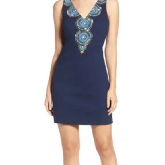 Lilly Pulitzer Navy shift - Picture 3 of 5